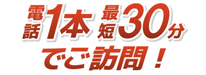 電話1本最短30分